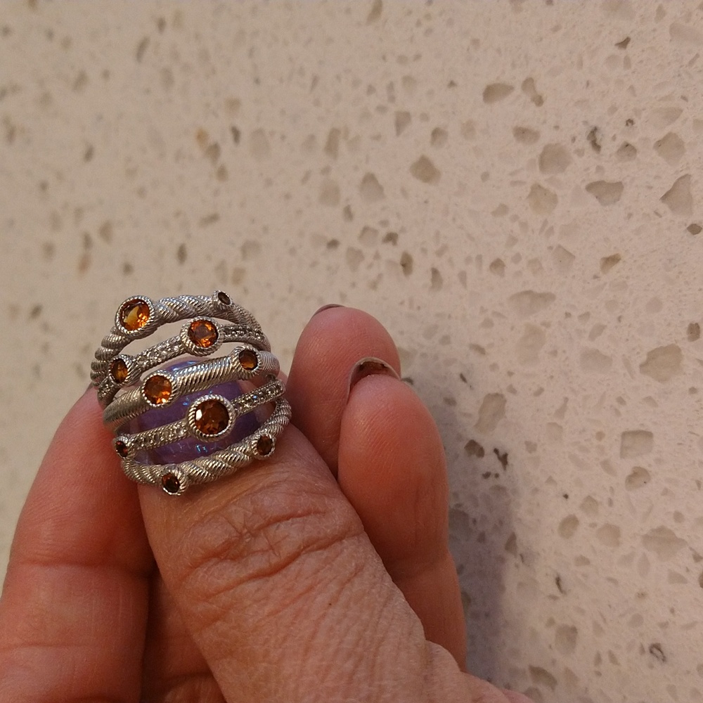 Judith Ripka Sterling Silver Ring - Picture 2 of 8